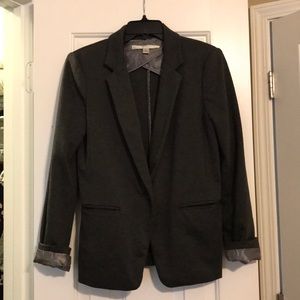 Lauren Conrad Dark Gray Cotton Blazer